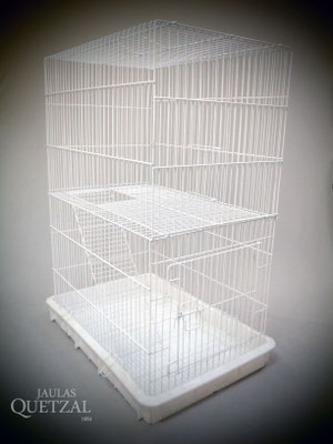 Jaula Para Huron con charola de plastico frente:39 alto:80 ancho:60 Charola 65X45