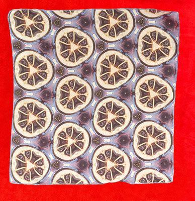 Motiv 8: Print auf Chiffon, 100% recyceltes PET, 40 x 40