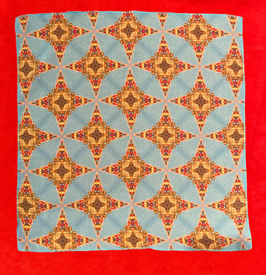 Motiv 6: Print auf Chiffon, 100% recyceltes PET, 40 x 40