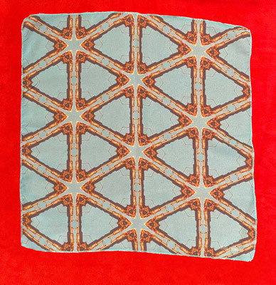 Motiv 5: Print auf Chiffon, 100% recyceltes PET, 40 x 40