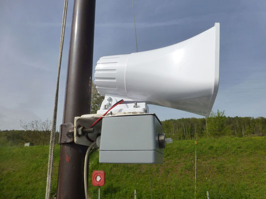 fertig montierte Aussenstation (© 14.04.2024 Peter M.)