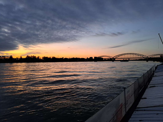 WILLI auf dem Rhein zu Berg in Köln unterhalb der Südbrücke (© Andy R. 18.09.2025)