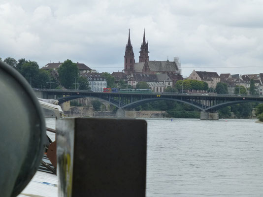 Basel, Wettsteinbrücke und Münster (Rhein) 05.08.2016 12:07 © p-m