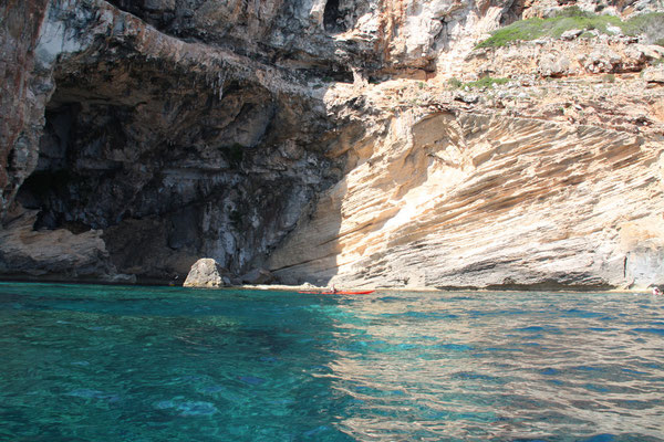 Kayak de mer à Minorque (côte Sud)