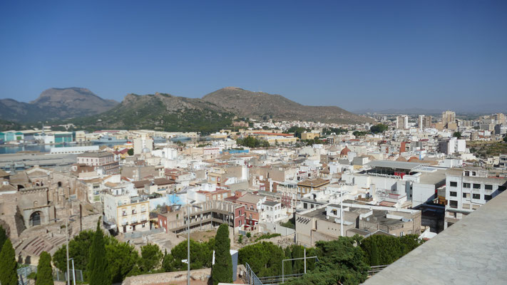 Blick über die Stadt Cartagena