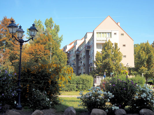 Wohnblocks mit viel Grün in der Innenstadt