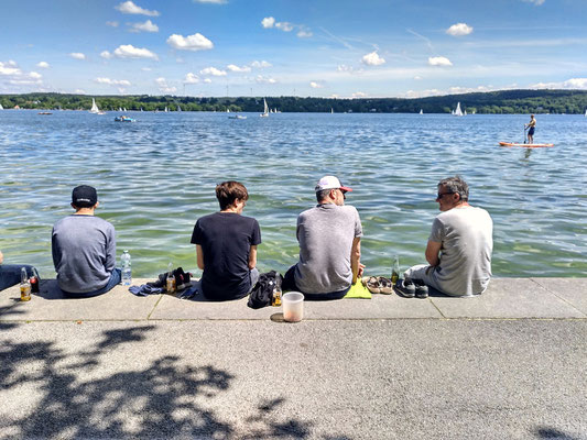 gemütliche Herrenrunde zum Feierabend in Herrsching