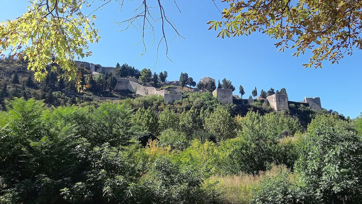 die Anlage der Burg besticht durch ihre Weitläufigkeit, nicht durch Höhe