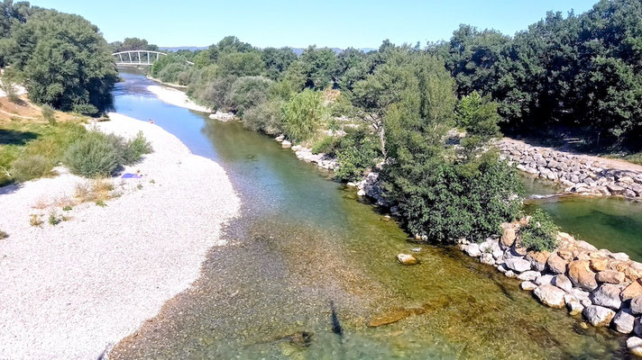 der Fluss Verdon, in dem viel gebadet wird