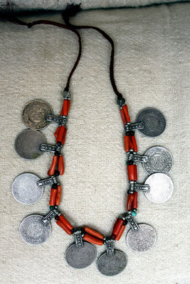 Berber necklace with coins