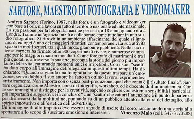 INTERVIEWED BY  L'ATTUALITA'
