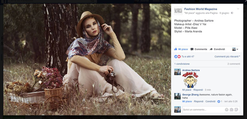 PUBLISHED ON FASHION WORLD MAGAZINE 