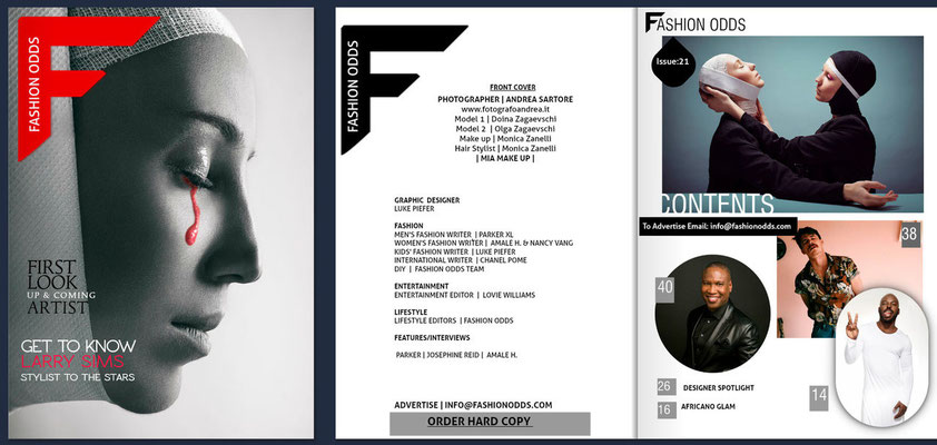 COVER ON THE MAGAZINE FASHION ODDS