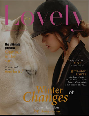 COVER ON THE MAGAZINE LOVELY 