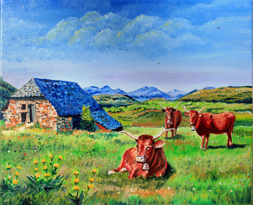Vaches Salers vallée de la Santoire: vendu