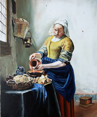 Vermeer- La laitière: 46 cm x 38 cm