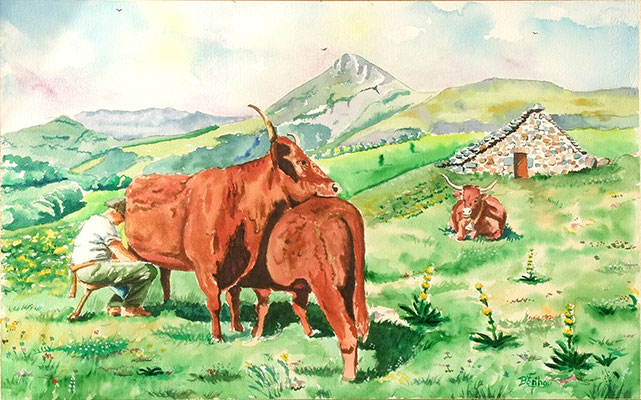 Le Vacher: 50 cm x 40 cm