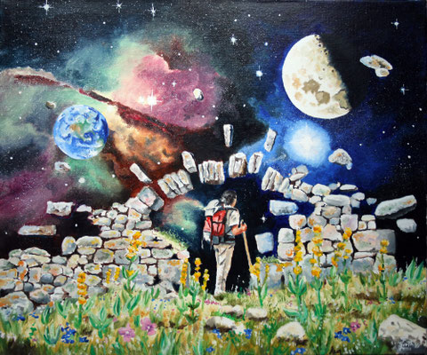 Voute céleste- 55 cm x 46 cm