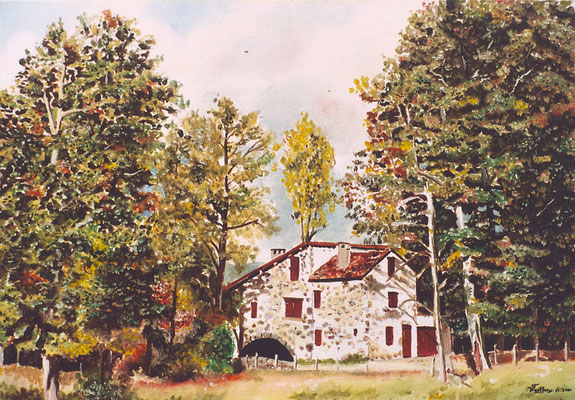 Moulin de Caillac: huile sur toile: 46 cm x 33 cm