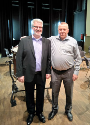 Thomas Lindt mit Frans Violet (Dirigent Brass Band Willebroek, Belgien)