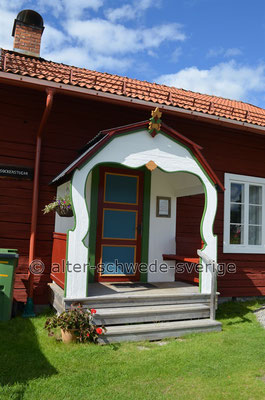 "Hembygdsgård Hede" ... Typische Eingangstür in alten Häusern in Härjedalen ...