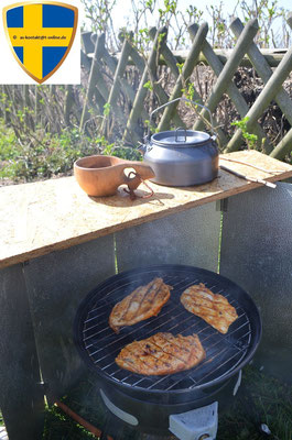 Der Kaffee ist fertig ... dann kann ja jetzt gegrillt werden ...