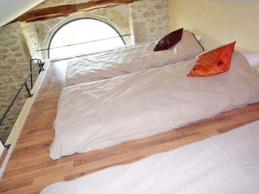 Bedroom 1, beds in mezzanine - First floor