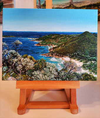 Australia. Nelson Bay  Oil painting on canvas by Victoria Kolomy 18x24 cm