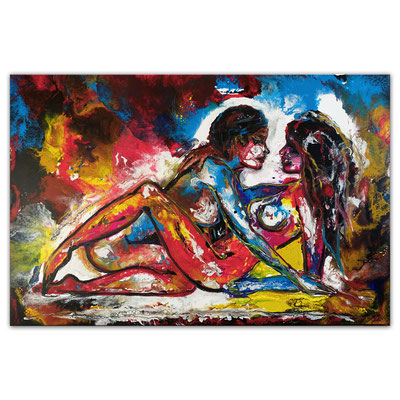 Erotische Malerei Erotik Bild gemalt E 77