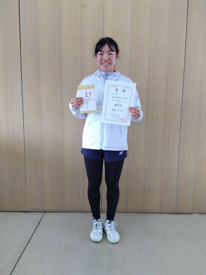 R7 春季中学生女子シングルス　第２位