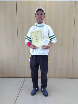 R7 春季シングルス 男子65歳クラス　第２位