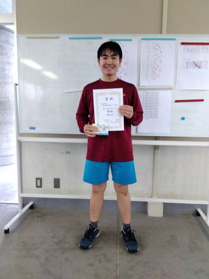 R8 春季中学生男子シングルス　第２位
