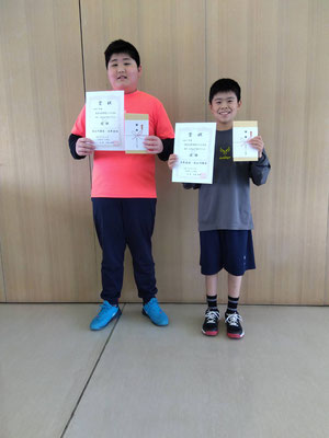 R7 春季小学生男子ダブルス　優勝