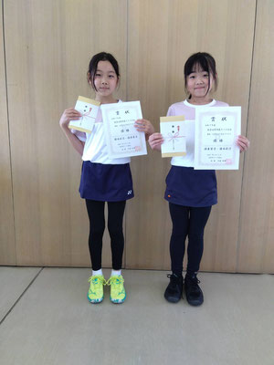 R7 春季小学生女子ダブルス　優勝