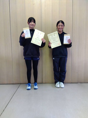 R7 春季中学生女子ダブルス　第２位