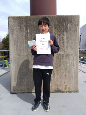 R8 春季小学生男子シングルス　優勝