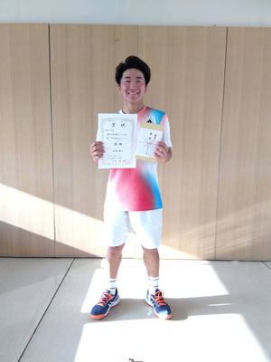 春季中学生以下シングルス　優勝