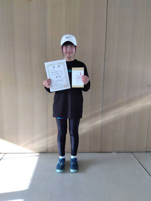 春季中学生以下女子シングルス　第３位