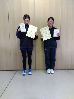 R7 春季中学生女子ダブルス　第２位