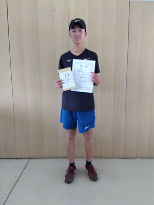 R7 春季中学生男子シングルス　第２位