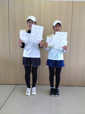 R7 春季中学生女子ダブルス　第３位
