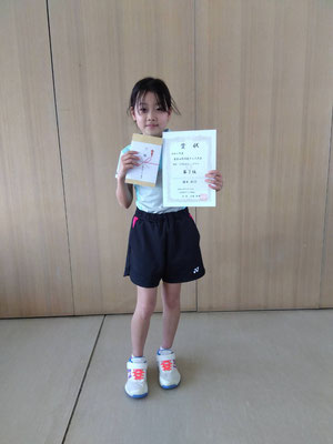 春季小学生女子シングルス　第３位