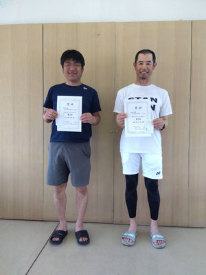R8 春季男子ダブルス45歳クラス　第２位