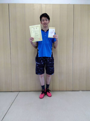 R7 春季シングルス 男子Aクラス　第３位