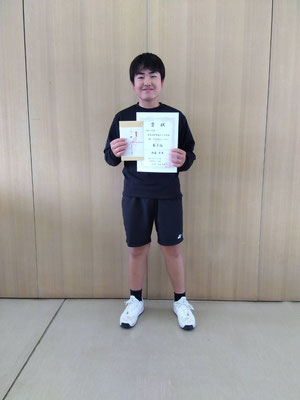 R7 春季中学生男子シングルス　第３位