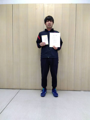 R7 春季シングルス 男子Bクラス　第３位