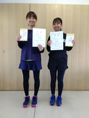 春季女子ダブルス Bクラス 優勝