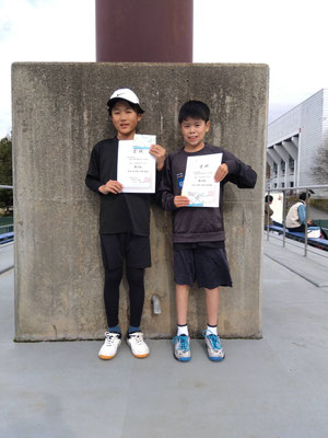 R8 中学生男子ダブルス　第３位