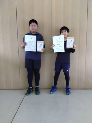 R7 春季小学生男子ダブルス　第２位