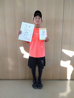 R6 秋季 男子小学生シングルス大会 準優勝